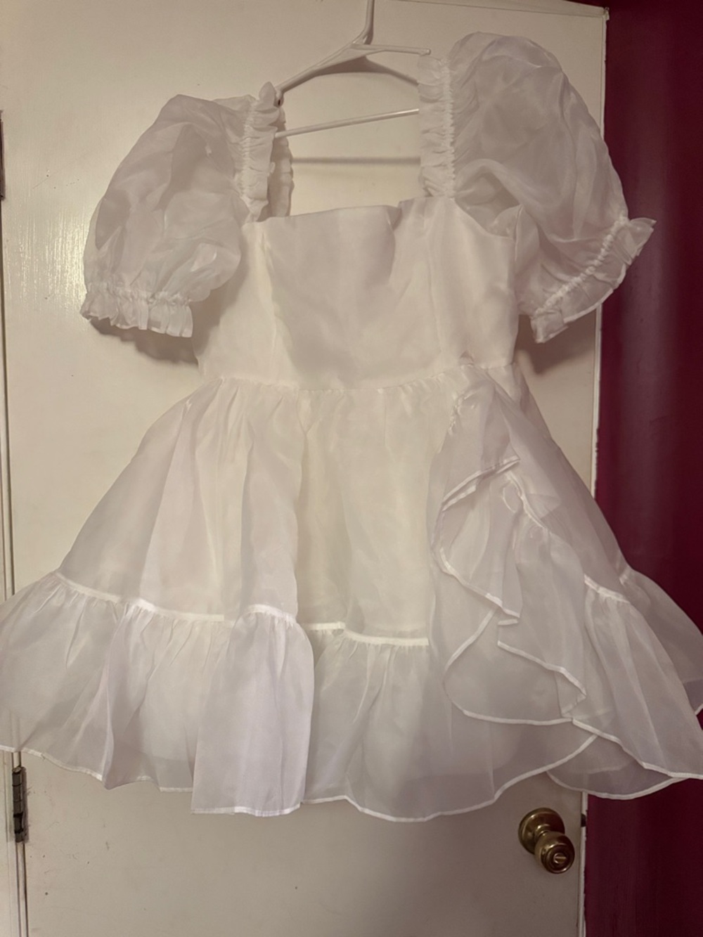 Selkie XL Ivory Martini Puff Dress